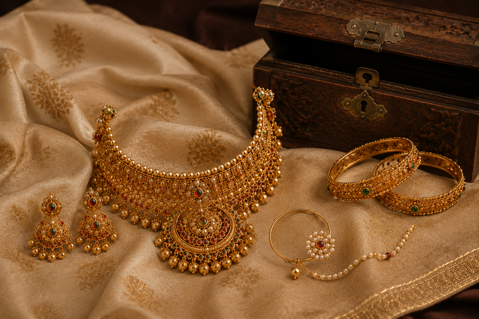 Traditional gold jewellery