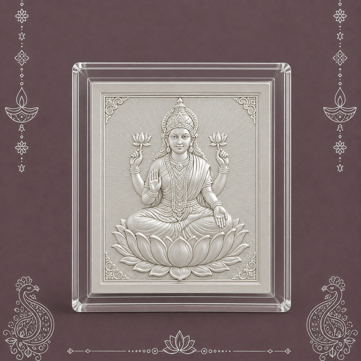 Lakshmi silver frame