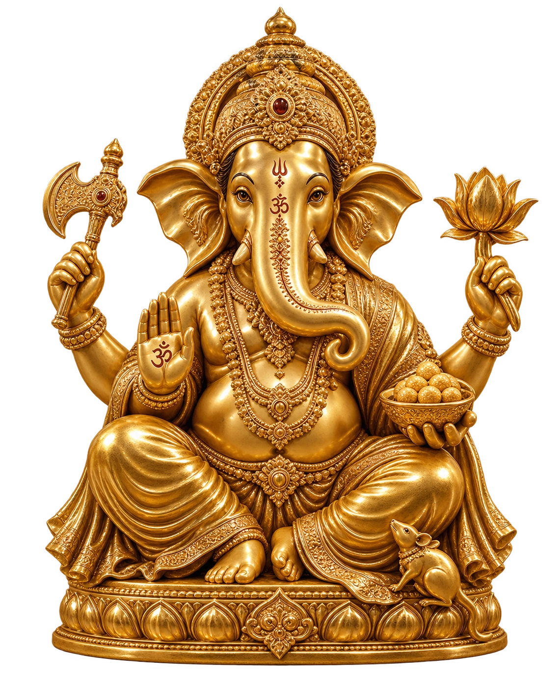 Ganpati Gold Idol