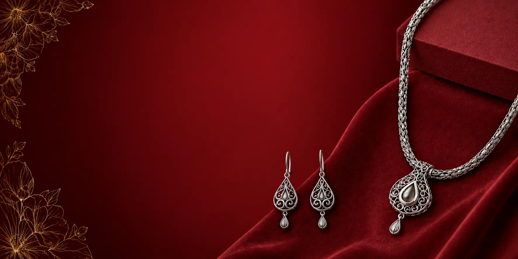 Silver jewellery collection at Mital Jeweller